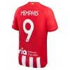 Conjunto (Camiseta+Pantalón Corto) Atlético Madrid Memphis 9 Primera Equipación 23-24 - Niño